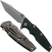 Rick Hinderer Eklipse 3.5" Tanto, CPM 20CV Battle Bronze, Black G10 navalha