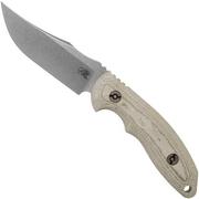 Rick Hinderer The Emmett, CPM 20CV, Green Micarta couteau de chasse