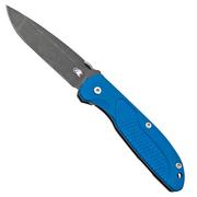 Rick Hinderer FireTac Spanto Battle Black, Black Blue G10, Taschenmesser