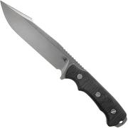 Rick Hinderer Fieldtac 6" Harpoon Spearpoint Stonewash Black micarta faca de sobrevivência