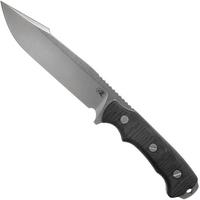Afbeelding voor Rick Hinderer Fieldtac 6” Harpoon Spearpoint Stonewash Black micarta survivalmes