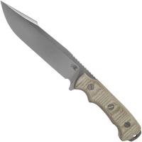 Afbeelding voor Rick Hinderer Fieldtac 6” Harpoon Spearpoint Stonewash OD-Green micarta survivalmes