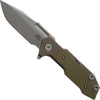 Image pour Rick Hinderer Fulltrack Spanto S35VN Working Finish, Battle Bronze, OD Green G10 couteau de poche