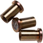 Rick Hinderer Handle Nuts Bronze Titanium, Set of 3, XM18 3,5” Skinny