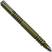 Rick Hinderer Investigator Pen Aluminium Mat vert Battled, stylo tactique