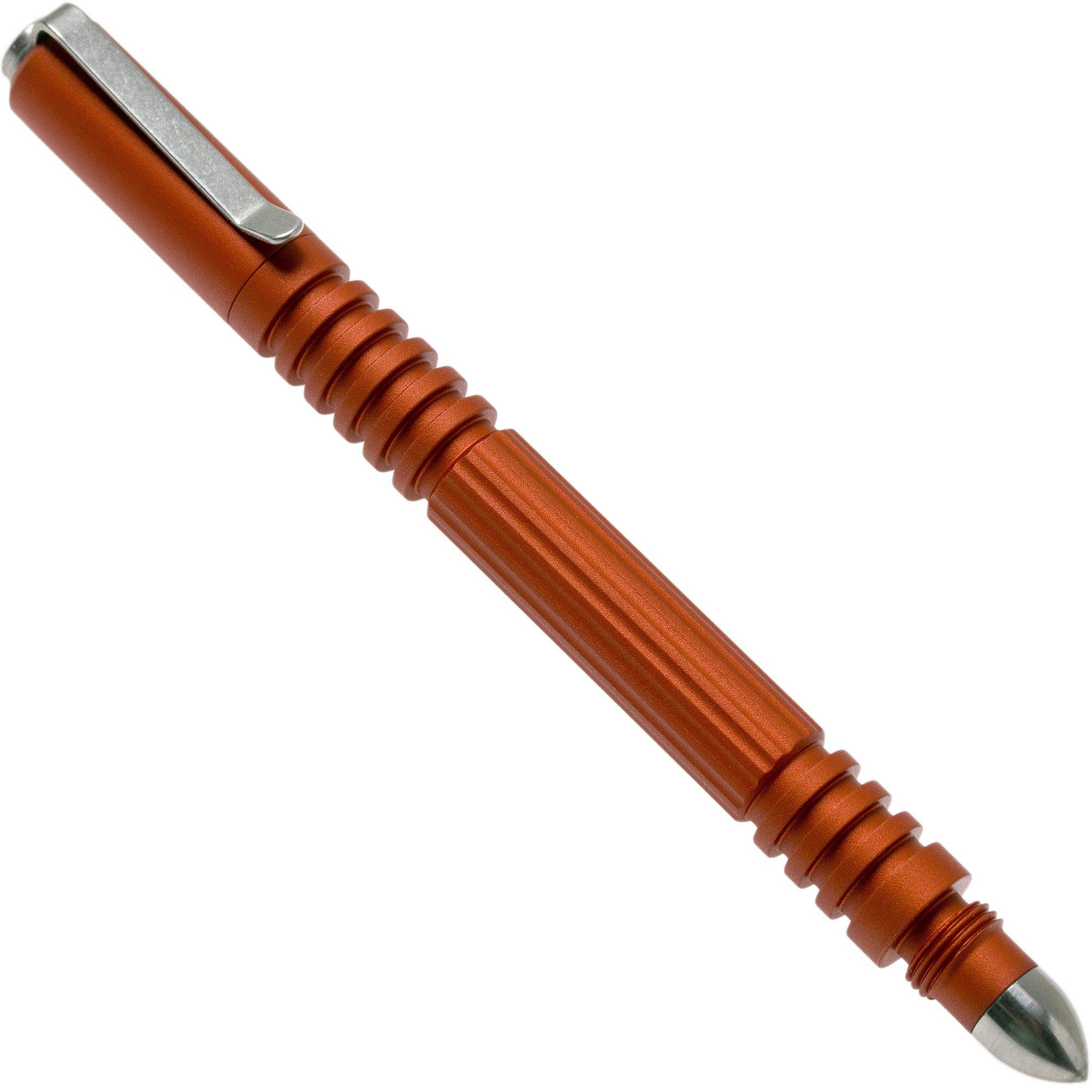 Rick Hinderer Investigator Pen Aluminium Matte Orange, Tactical Pen