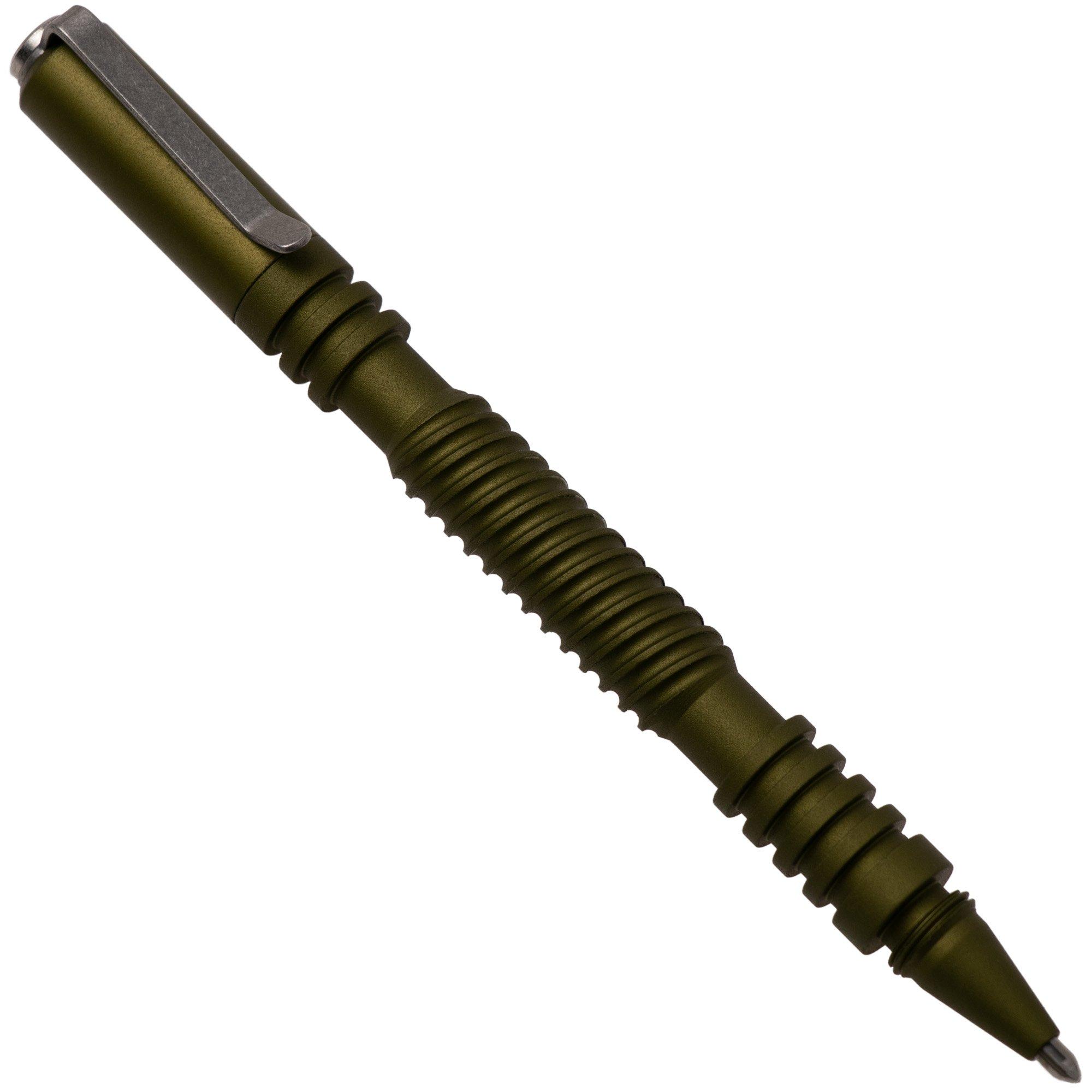 Długopis taktyczny Rick Hinderer Spiral Investigator Pen, Aluminium, Stonewash Matte OD Green