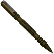 Rick Hinderer Spiral Investigator Pen, Aluminum, Stonewash Matte OD Green, penna tattica