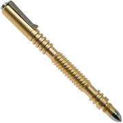 Rick Hinderer Spiral Investigator Pen Brass/Messing, beadblasted, Tactical Pen