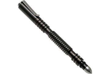 Rick Hinderer Spiral Investigator Pen Stainless Steel, Stonewash Black DLC, tactical pen