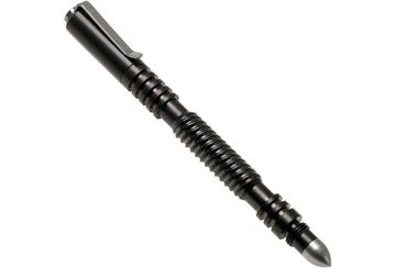 Rick Hinderer Spiral Investigator Pen Stainless Steel, Stonewash Black DLC, Tactical Pen