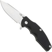 Rick Hinderer Jurassic Slicer, Hollow Ground Magnacut, Stonewashed, Black G10, Taschenmesser