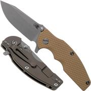 Rick Hinderer Jurassic Spearpoint 20CV Battle Bronze Coyote G10  coltello da tasca