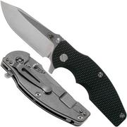 Rick Hinderer Jurassic Spearpoint 20CV Stonewash Black G10 navaja