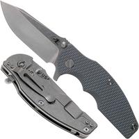Image for Rick Hinderer Jurassic Spearpoint 20CV Stonewash Dark Grey G10 pocket knife