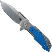 Rick Hinderer Fulltrack Spearpoint 20CV Blue G10 couteau de poche