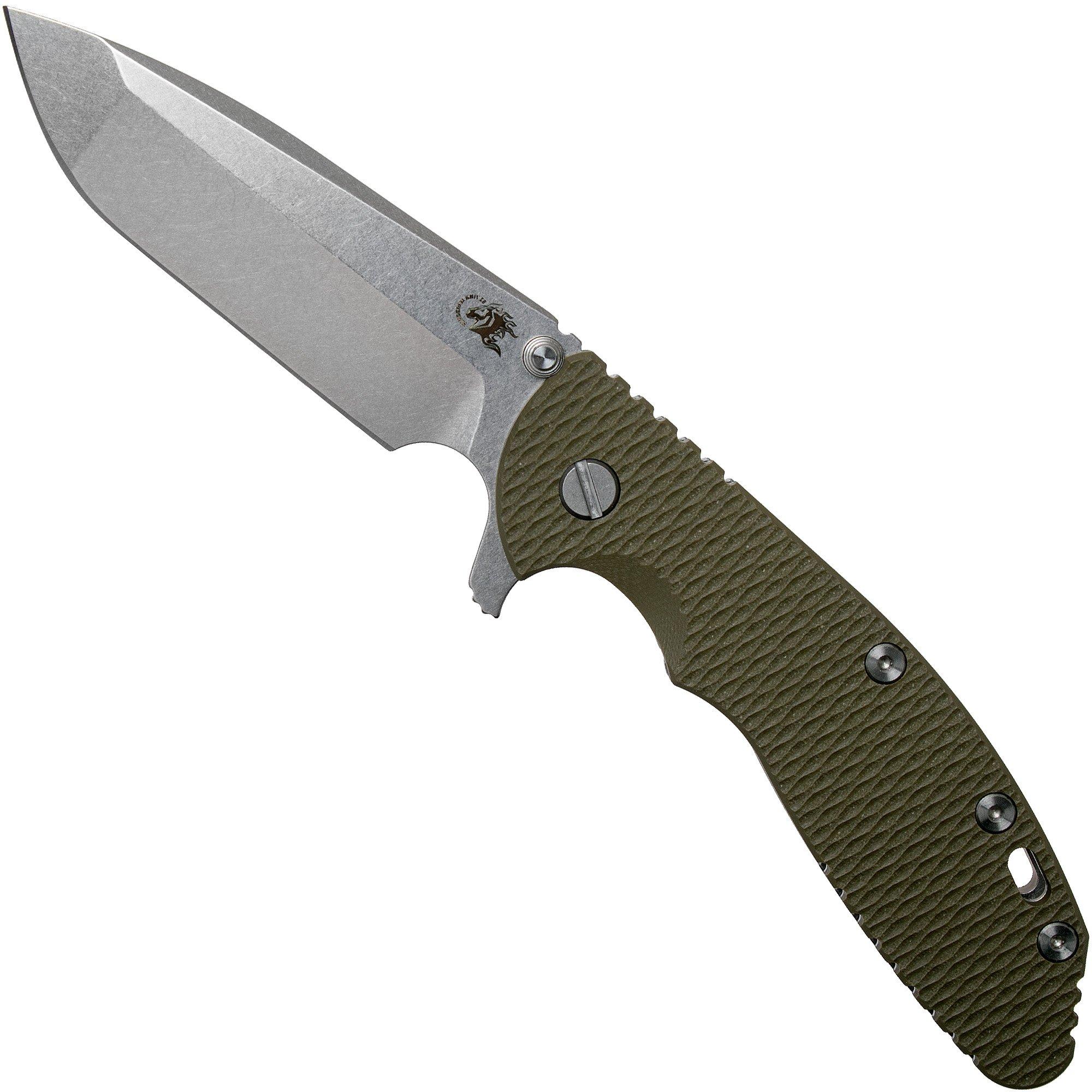 Rick Hinderer XM-24 4" Gen6 Spanto 20CV, OD Green G10 Taschenmesser