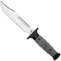 Image pour Rick Hinderer KA-BAR Stonewashed 3V, Black Micarta, couteau fixe