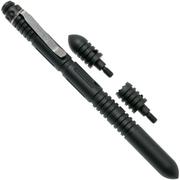 Rick Hinderer Extreme Duty Modular Kubotan Pen Deluxe-Set mattschwarz, taktischer Stift