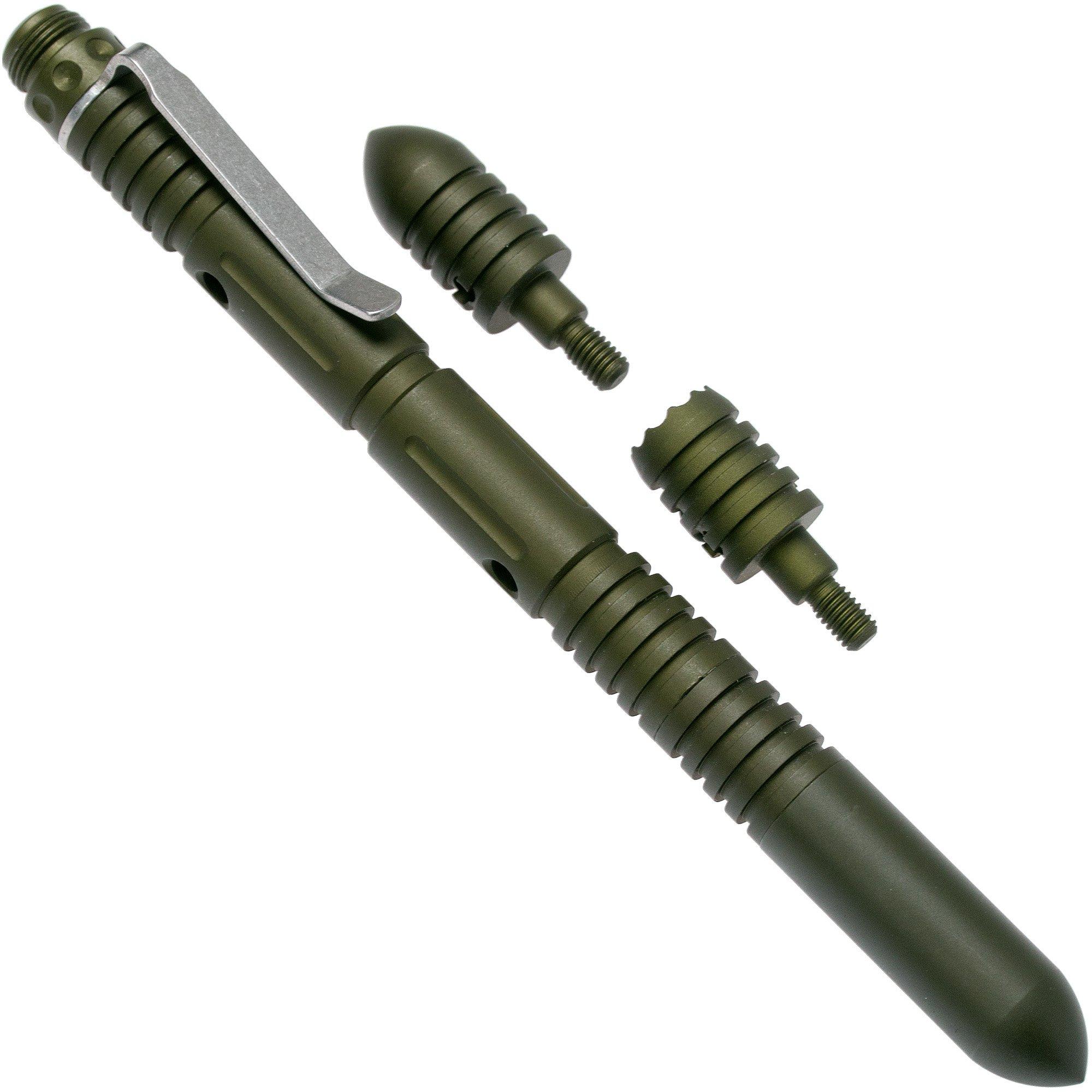 Zestaw Rick Hinderer Extreme Duty Modular Kubotan Pen Deluxe Set Matte OD Green