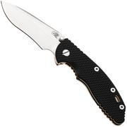 Imagem para Rick Hinderer XM-18 3.5" Recurve NF KXM35NFRECSWBRBK, Stonewashed CPM MagnaCut, Stonewashed Bronze Titanium, Black G10, navalha