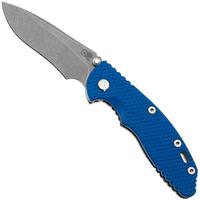 Bild für Rick Hinderer XM-18 3.5" Recurve KXM35NFRECWFBL, Dark Stonewashed CPM MagnaCut, Working Finish Titanium, Blue G10, Taschenmesser