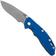 Bild für Rick Hinderer XM-18 3.5" Recurve KXM35NFRECWFBL, Dark Stonewashed CPM MagnaCut, Working Finish Titanium, Blue G10, Taschenmesser