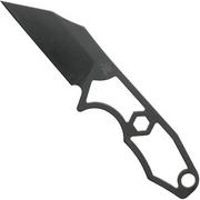 Rick Hinderer LP-1 Wharncliffe DLC Black cuchillo de cuello, con UltiClip