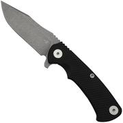 Rick Hinderer Project X, MagnaCut Clip point, Battle Blue, Black G10 zakmes