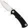 Afbeelding voor Rick Hinderer Project X PJX-MC-SF-WF-BK, Stonewashed CPM MagnaCut Sheepsfoot, Working Finish Titanium, Black G10, zakmes