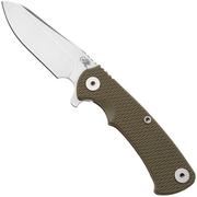 Afbeelding voor Rick Hinderer Project X PJX-MC-SF-WF-G, Stonewashed CPM MagnaCut Sheepsfoot, Working Finish Titanium, OD Green G10, zakmes