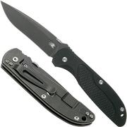 Rick Hinderer FireTac Recurve DLC Battle Black, Black G10 coltello da tasca, Rick Hinderer design