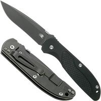 Afbeelding voor Rick Hinderer FireTac Recurve DLC Battle Black, Black G10 zakmes, Rick Hinderer design