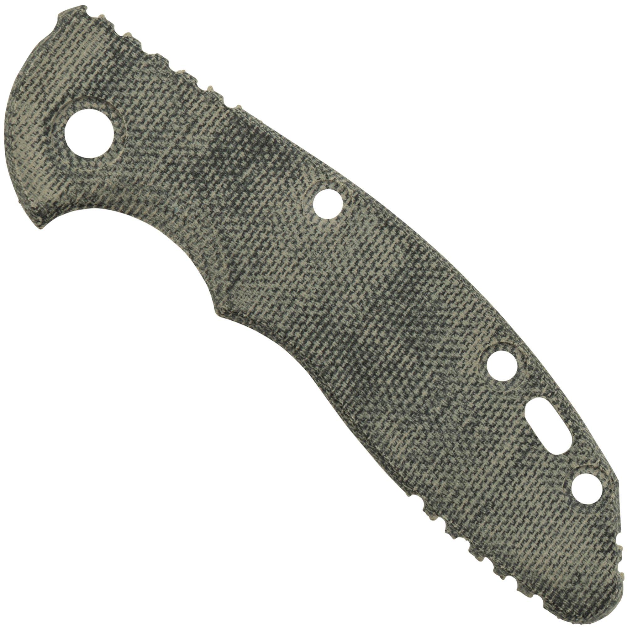 Rick Hinderer XM-18 3" Griffschale, Smooth Black Micarta