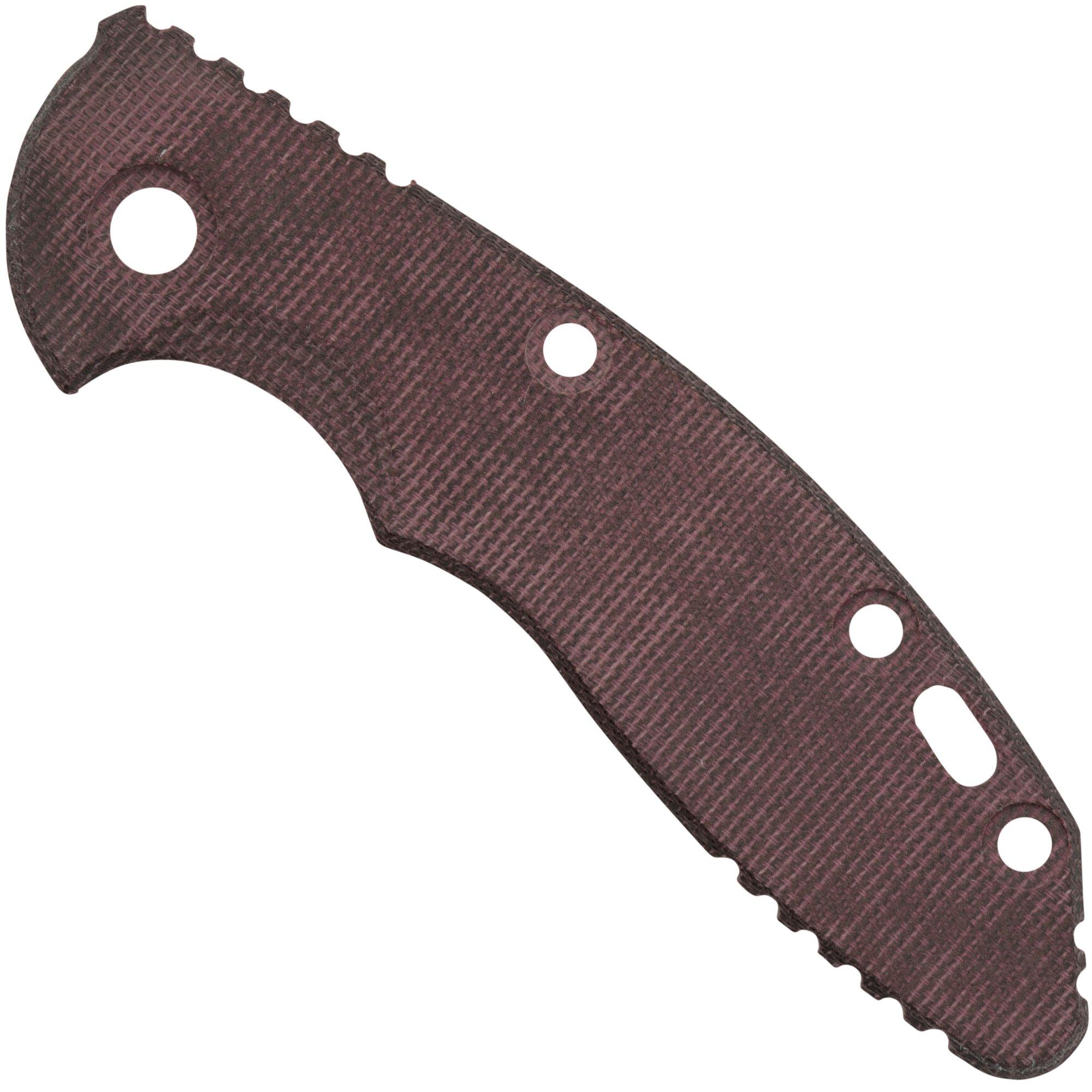 Okładzina Rick Hinderer XM-18 3" Smooth Burgundy Micarta