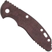 Rick Hinderer XM-18 3" Griffschale, Smooth Burgundy Micarta