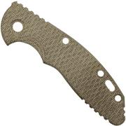 Rick Hinderer XM-18 3" scale, Textured OD Green Micarta