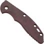 Afbeelding voor Rick Hinderer XM18 3,5” greepschaal, Smooth Burgundy Canvas Micarta