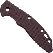 Rick Hinderer XM18 3,5” plaquettes de manche, Burgundy Canvas Micarta