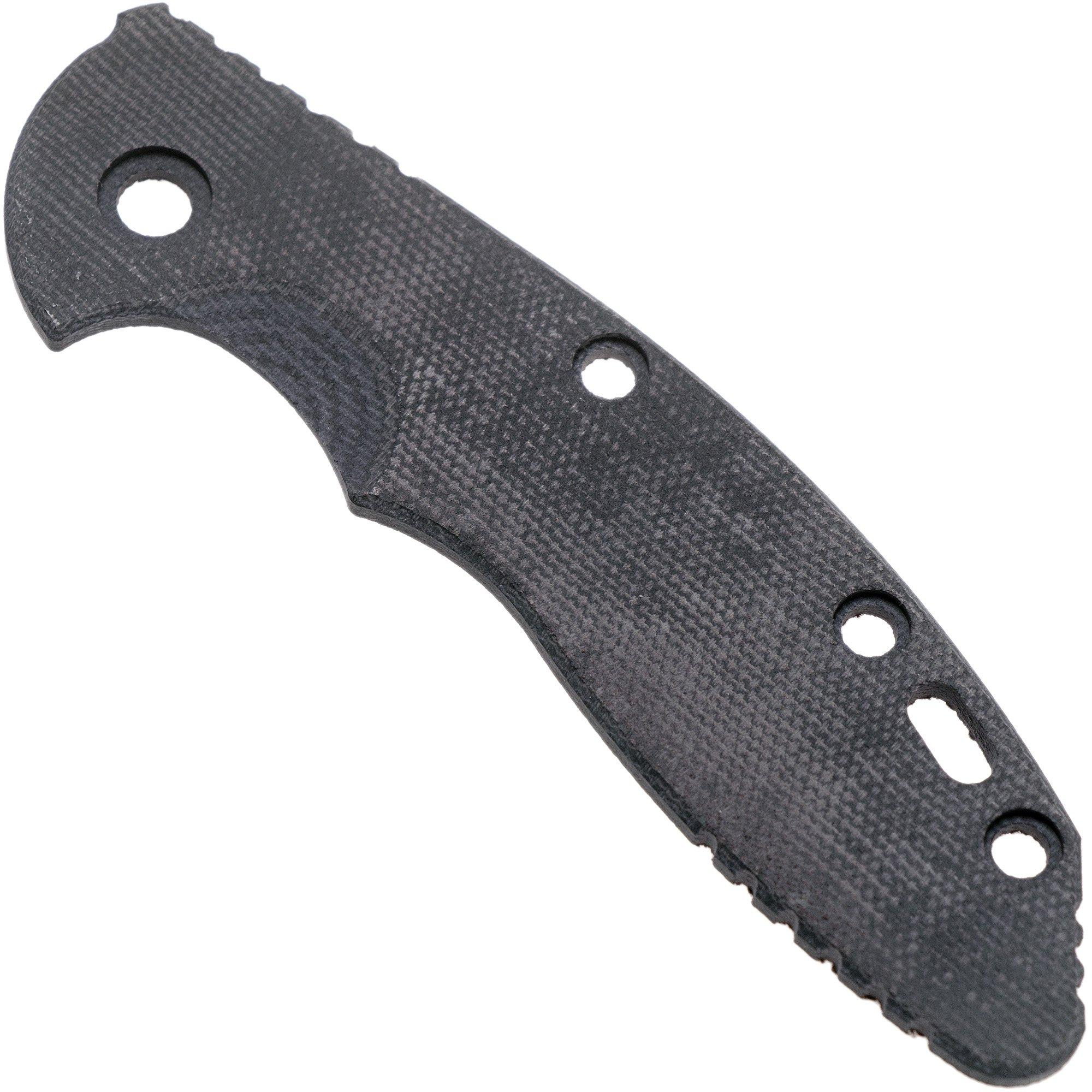 Okładzina Rick Hinderer XM-18 3,5" Smooth Black Micarta