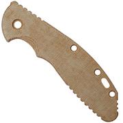 Rick Hinderer XM24 plaquette de manche, Smooth Natural Canvas Micarta