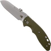 Rick Hinderer XM Slippy 3" Sheepfoot 20CV OD Green G10 slipjoint couteau de poche