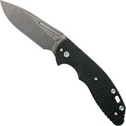 Rick Hinderer XM Slippy 3" Slicer 20CV Black DLC, Black G10 slipjoint pocket knife