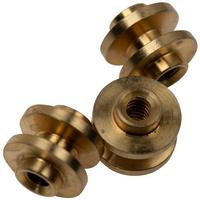 Image pour Rick Hinderer Standoffs Stonewash Brass Set, Eklipse 3.5", set de standoffs en laiton