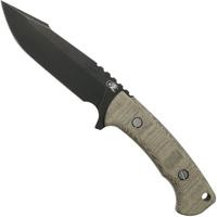 Afbeelding voor Rick Hinderer Ranch Harpoon Spanto Battle Black Green Micarta survivalmes