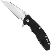 Rick Hinderer XM-18 3.5" S45VN Wharncliffe Fatty Tri-Way, Stonewashed Finish, Black G10, couteau de poche