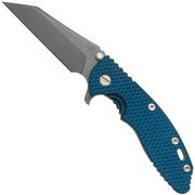 Rick Hinderer XM-18 3.5" S45VN Wharncliffe Fatty Tri-Way Working Finish, Blue/Black G10, pocket knife