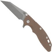 Rick Hinderer XM-18 3.5" S45VN Wharncliffe Fatty Tri-Way Working Finish, Coyote G10, Taschenmesser