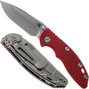 Rick Hinderer XM18 3.0” Spearpoint Non-Flipper CPM 20CV Red G10 navaja