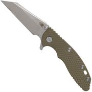 Rick Hinderer XM-18 3" Wharncliffe 20CV Stonewash, OD Green G10, navaja